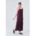 ASKILI OVERSIZE RAHAT KESİM GÜNLÜK SAHİL- BEACH PLAJ MOR ELBİSE 